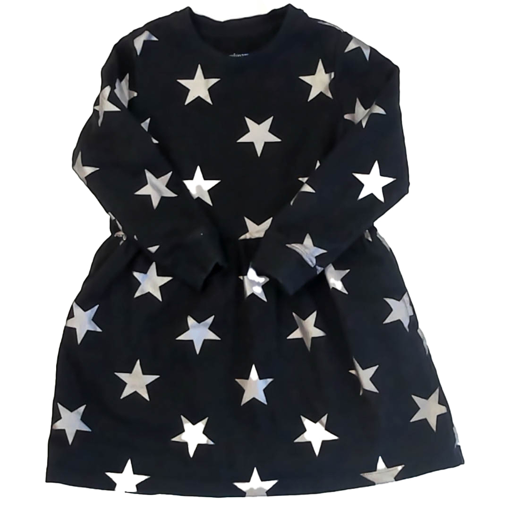 Primary.com Girls Black Stars Dress size: 4-5T